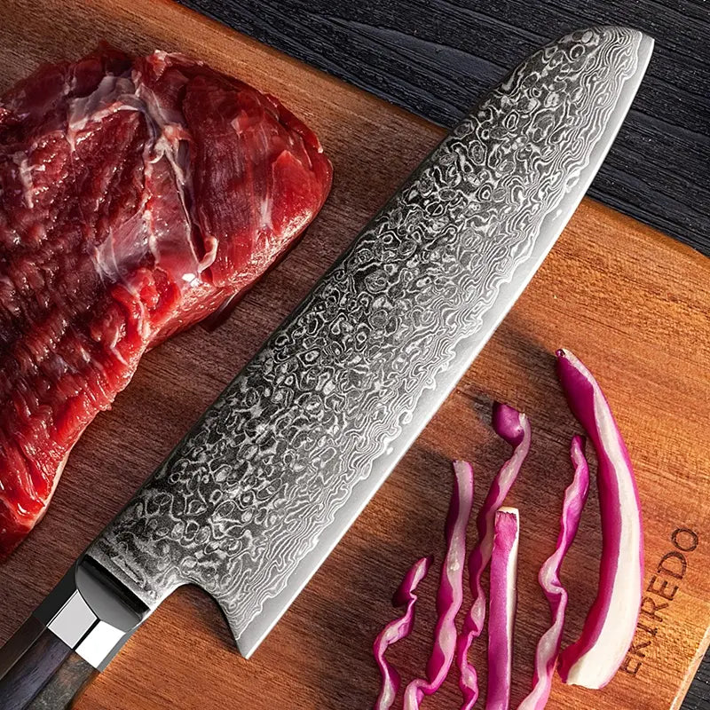 santoku kokkekniv damaskus stål